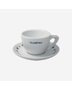 Elektra Cappuccino Cups And Saucers, Set 6pcs